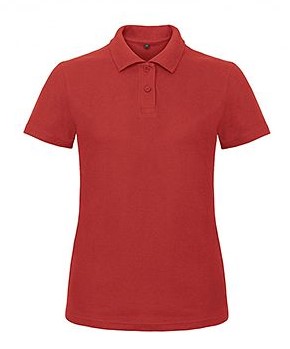 Polo shirt women B&amp;C - red